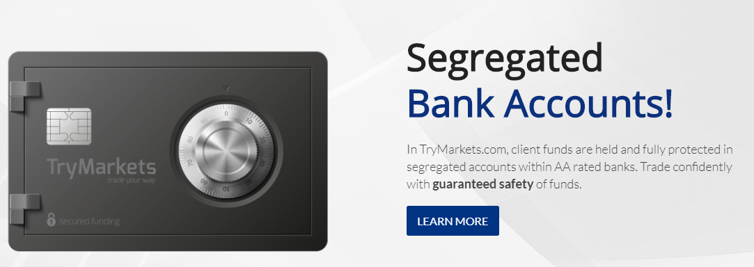 TryMarkets sgregated Account TryMarkets segregated Account